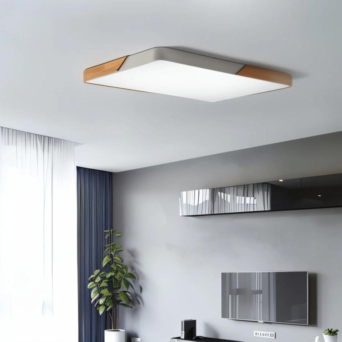 Modern Square Minimalist Flush Mount Ceiling Light For Contemporary Lighting