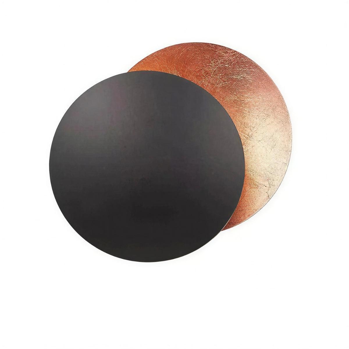 Modern Wall Light With Adjustable Rotating Solar Eclipse Design
