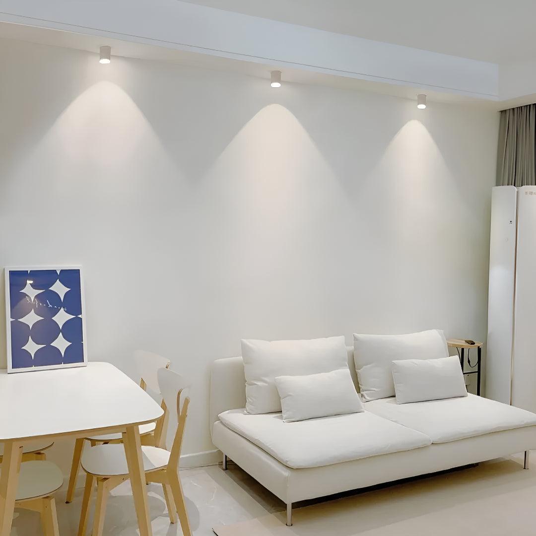 Modupoint Flush Ceiling Light With Modern Spotlight Design