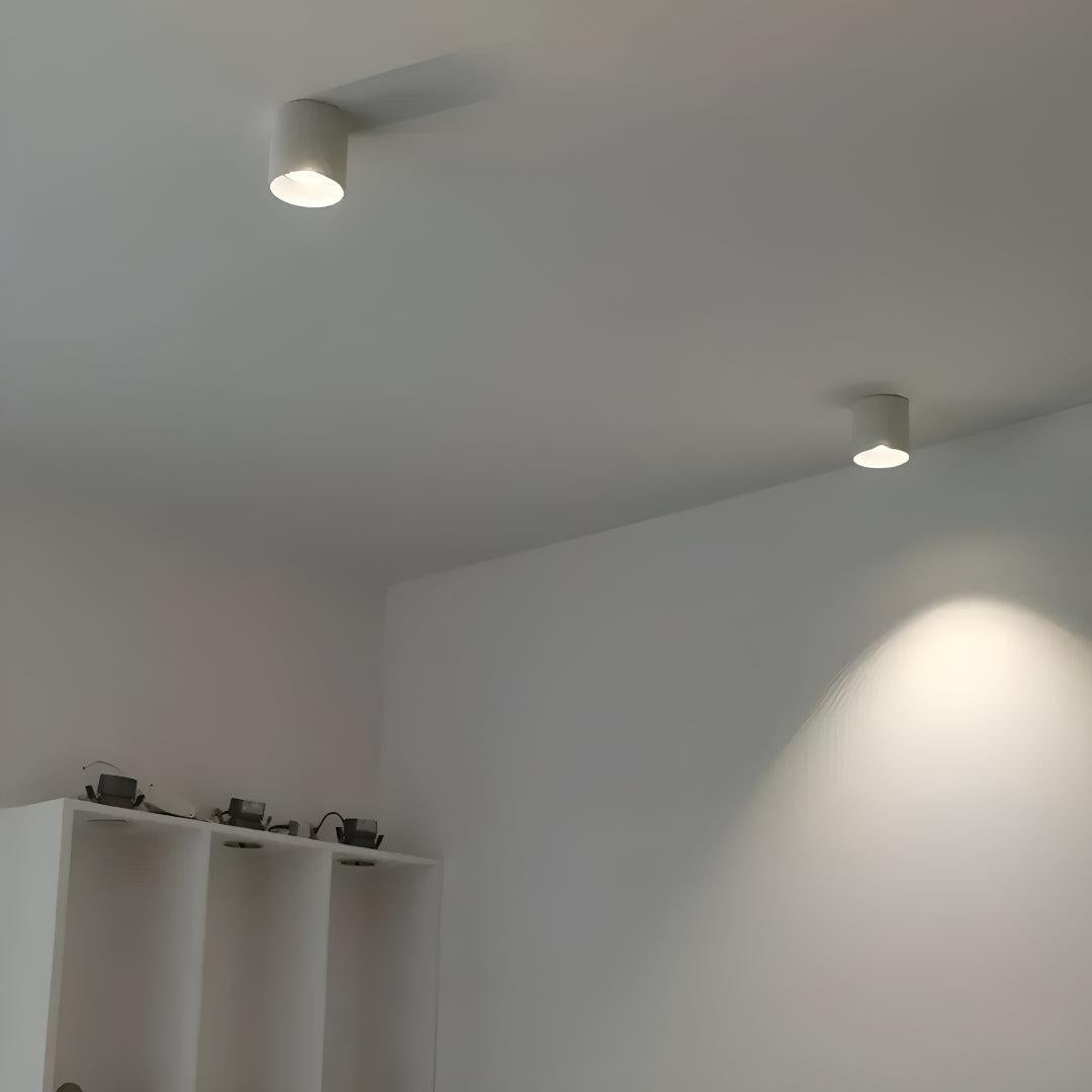 Modupoint Flush Ceiling Light With Modern Spotlight Design