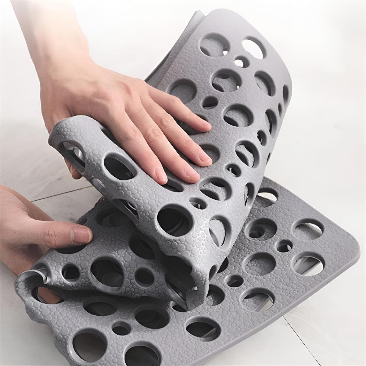 Non Slip Bathroom Bath Mat With Suction Cups And Drainage Holes