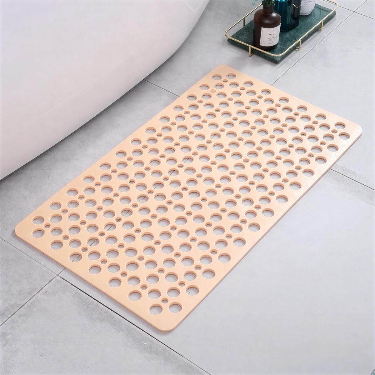 Non Slip Bathroom Bath Mat With Suction Cups And Drainage Holes