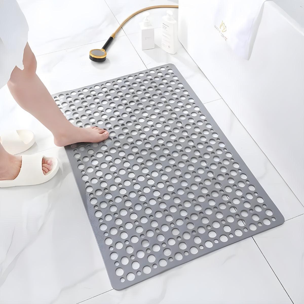 Non Slip Bathroom Bath Mat With Suction Cups And Drainage Holes