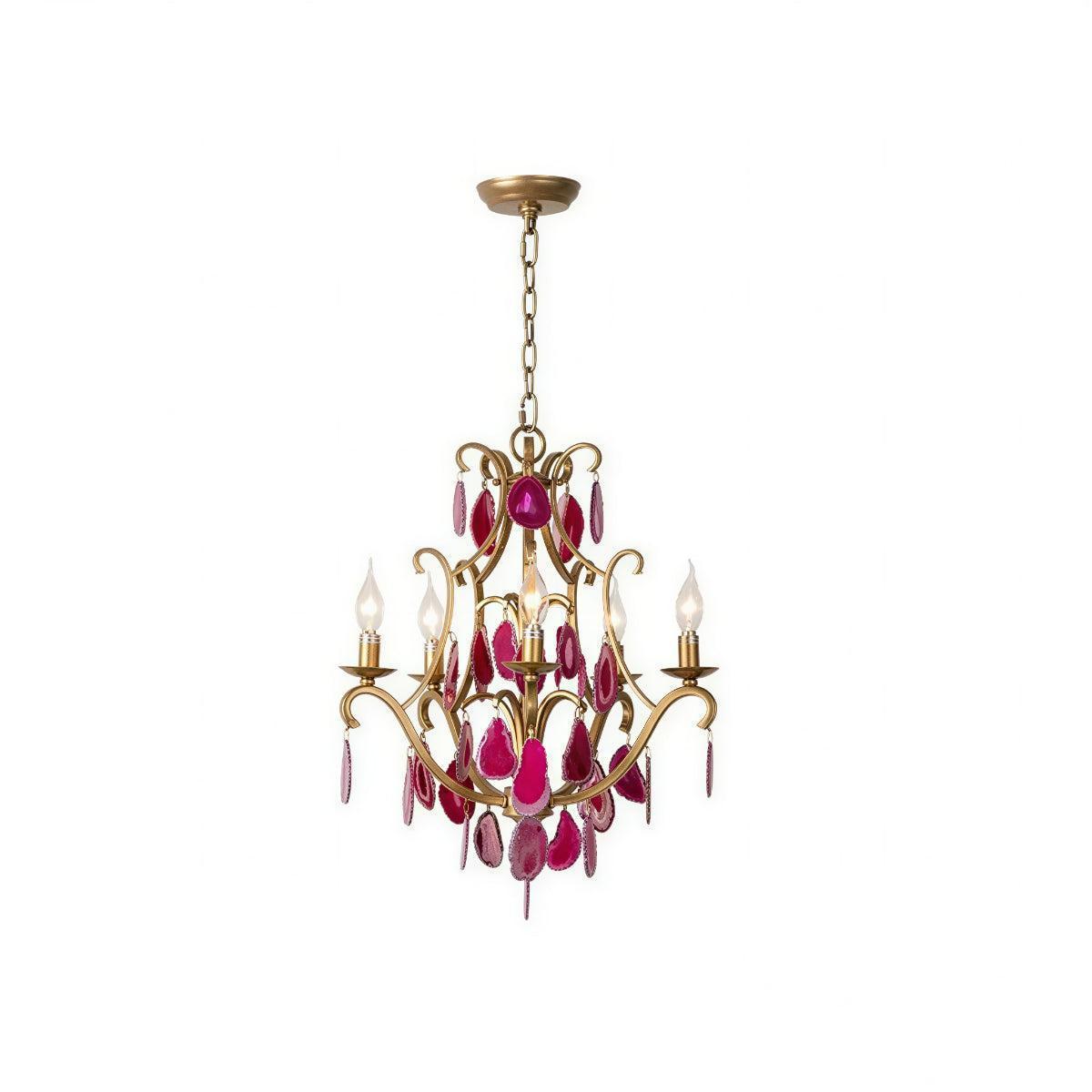 Ornate Crystal Chandelier Ceiling Pendant Light With Decorative Centrepiece