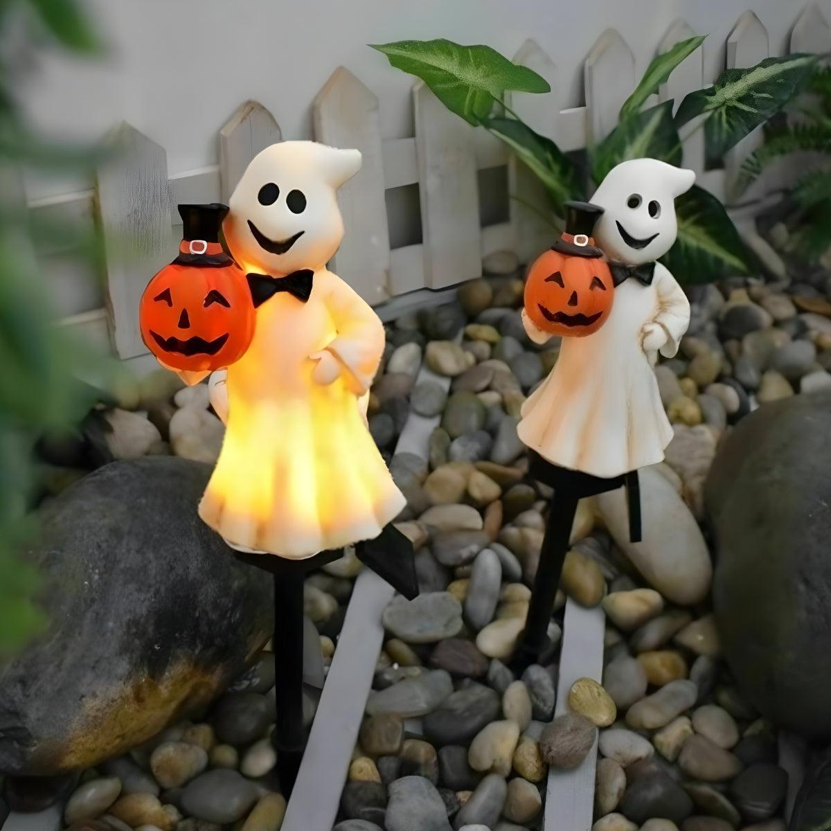 Outdoor Halloween Decoration For Solar Pathway Lights With Festive Glowing Design