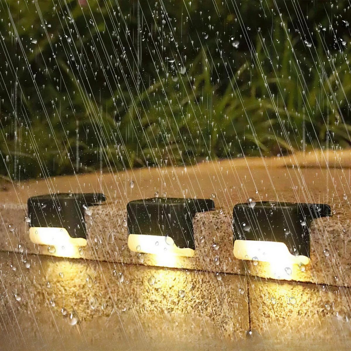 Outdoor Solar Powered Wall Lights With Automatic Sensor Activation