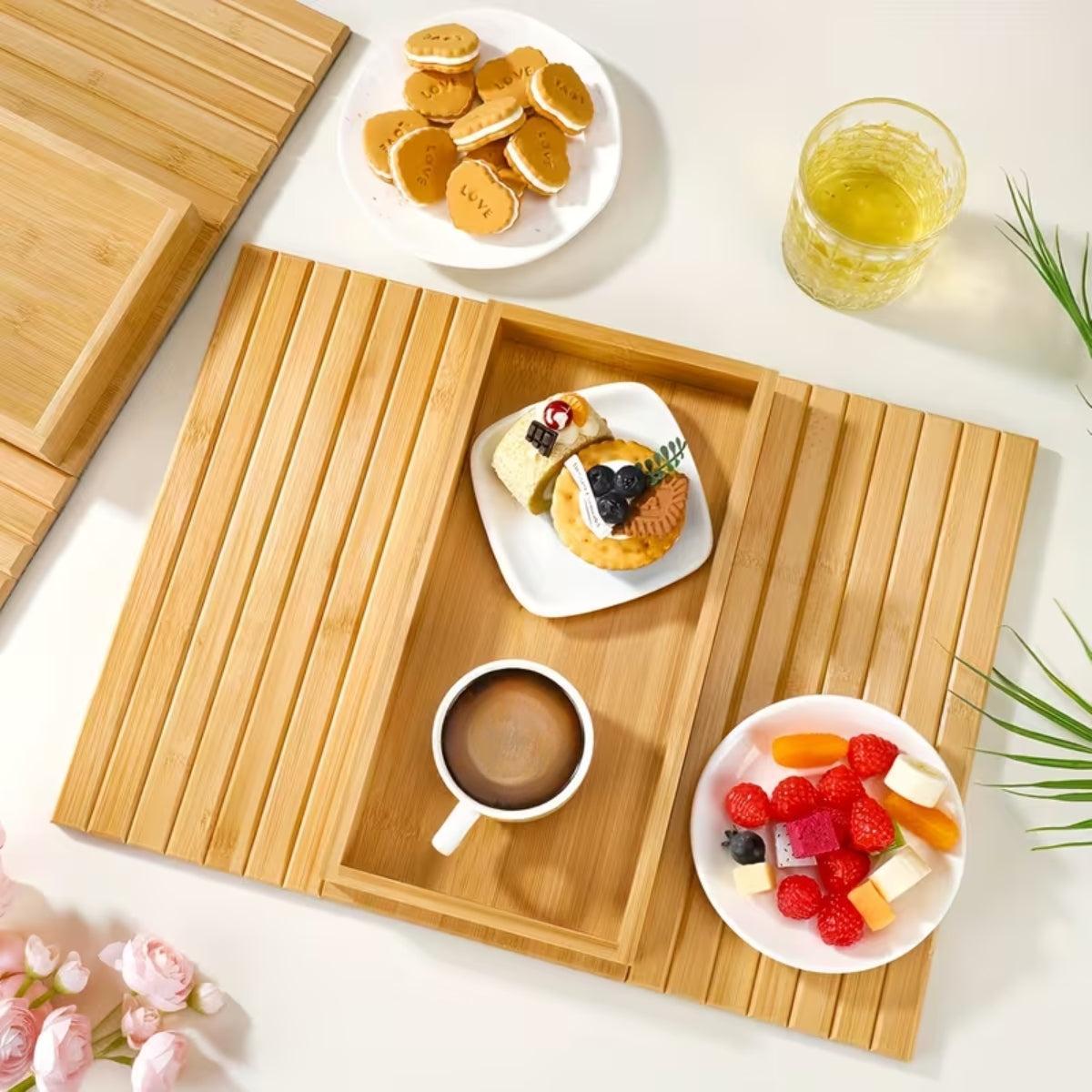 Over Armrest Sofa Tray Table Attachment For Food And Drink