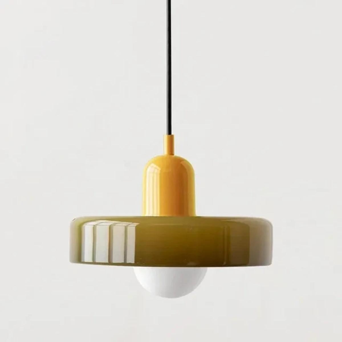 Pendant Light Fixture With Bauhaus And Retro Design