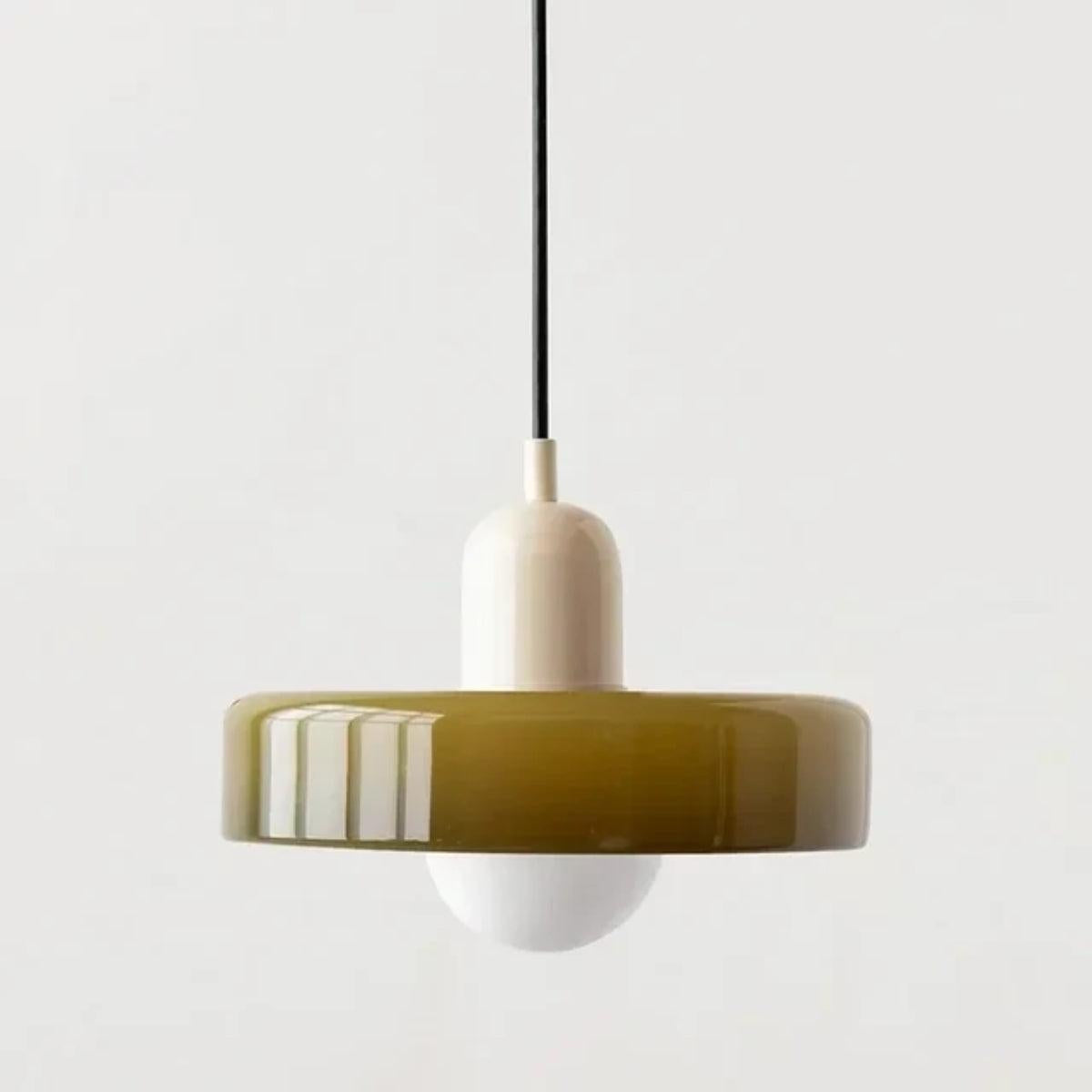 Pendant Light Fixture With Bauhaus And Retro Design