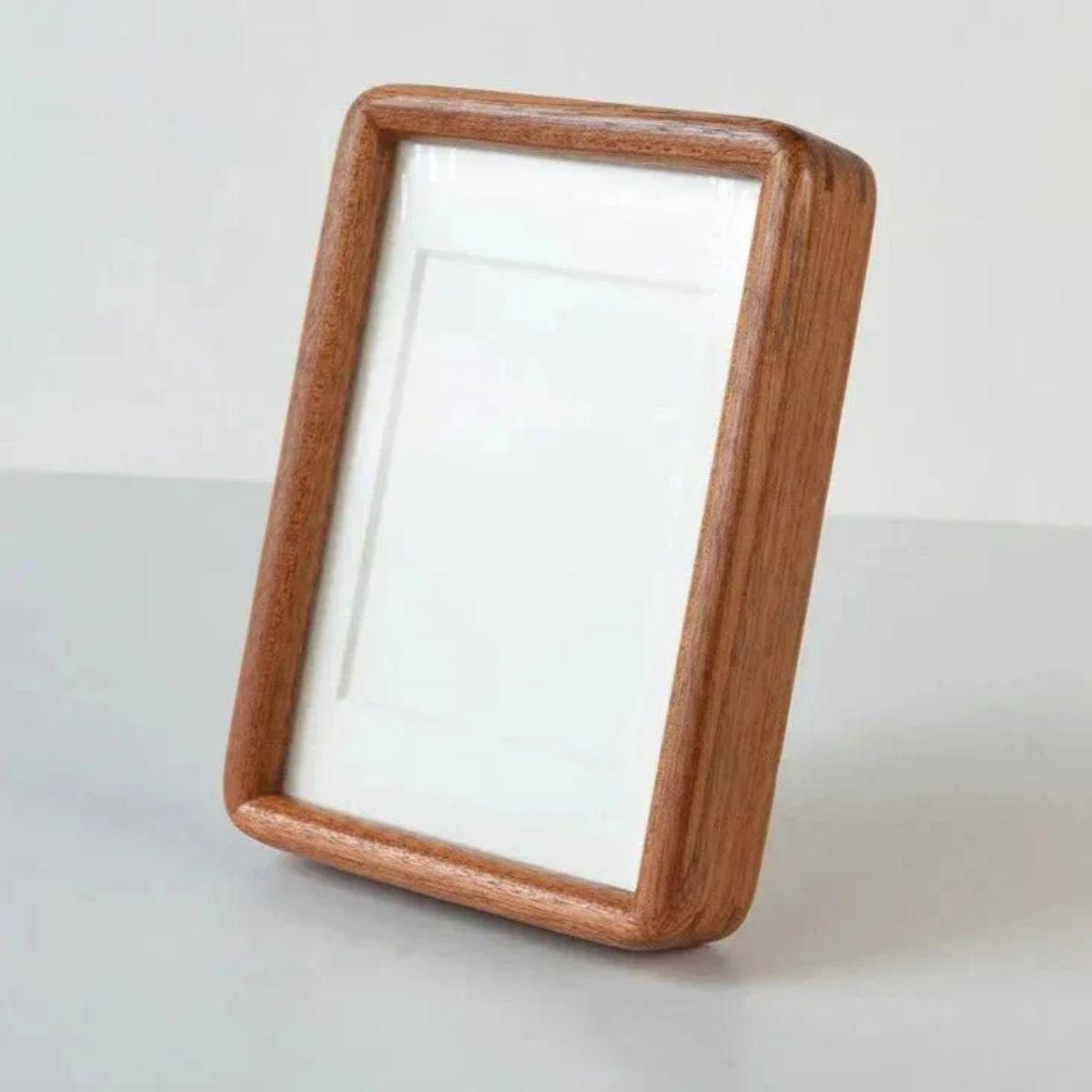 Photo Picture Display Frame Stand With Rounded Wood Corners