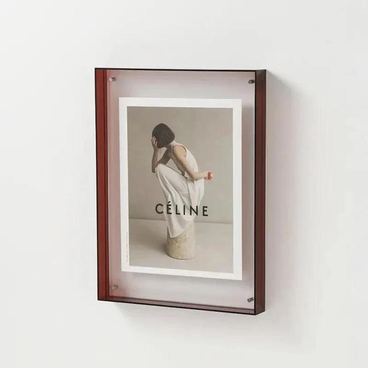 Picture Frame With Coloured Edge Design For Photos And Art