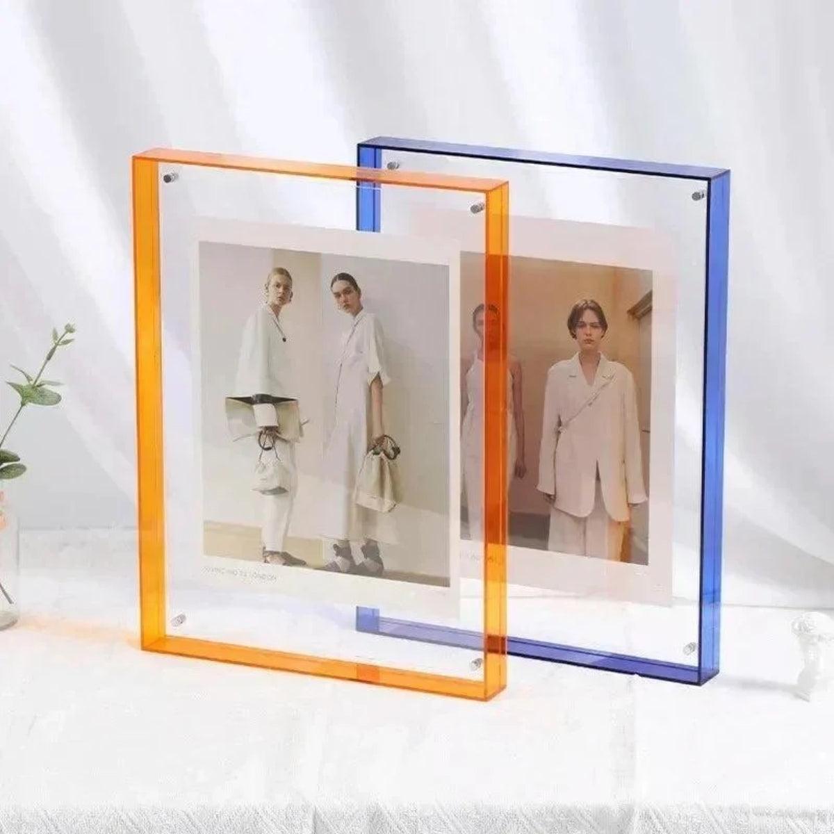 Picture Frame With Coloured Edge Design For Photos And Art