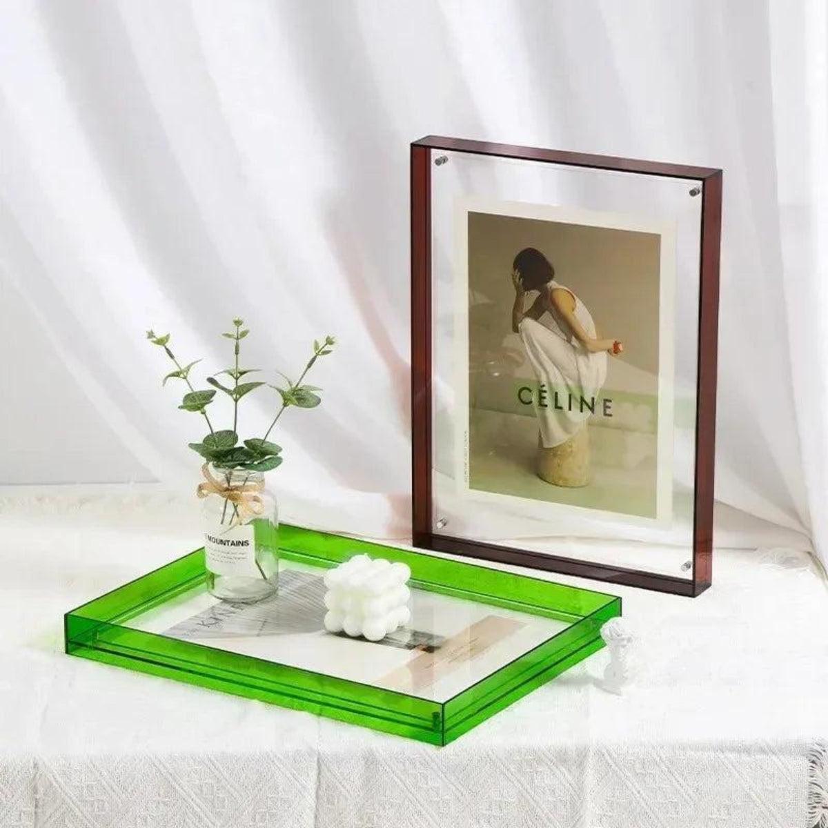 Picture Frame With Coloured Edge Design For Photos And Art