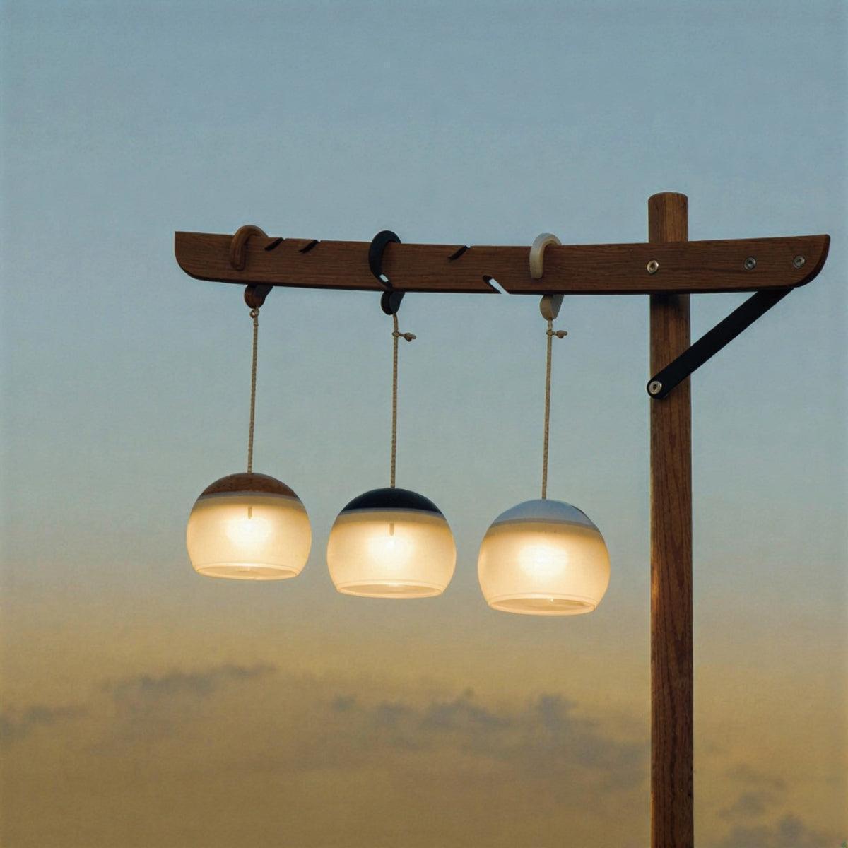 Portable Battery Operated Camping Hanging Lantern With Rechargeable Functionality