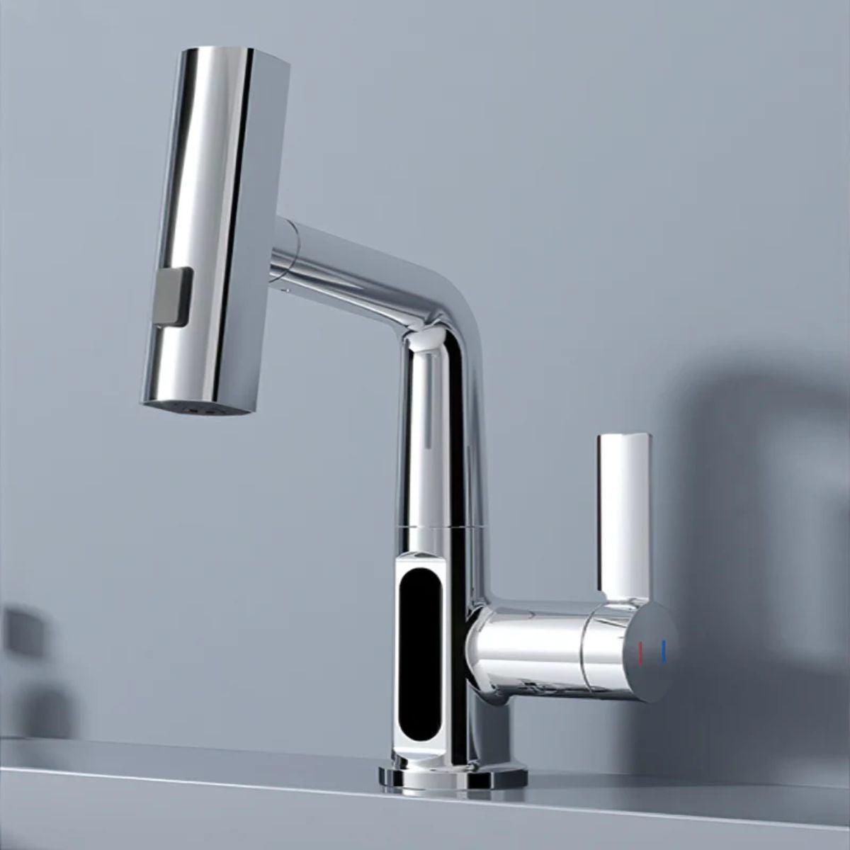 Pull Out Kitchen Mixer Tap With Temperature Display