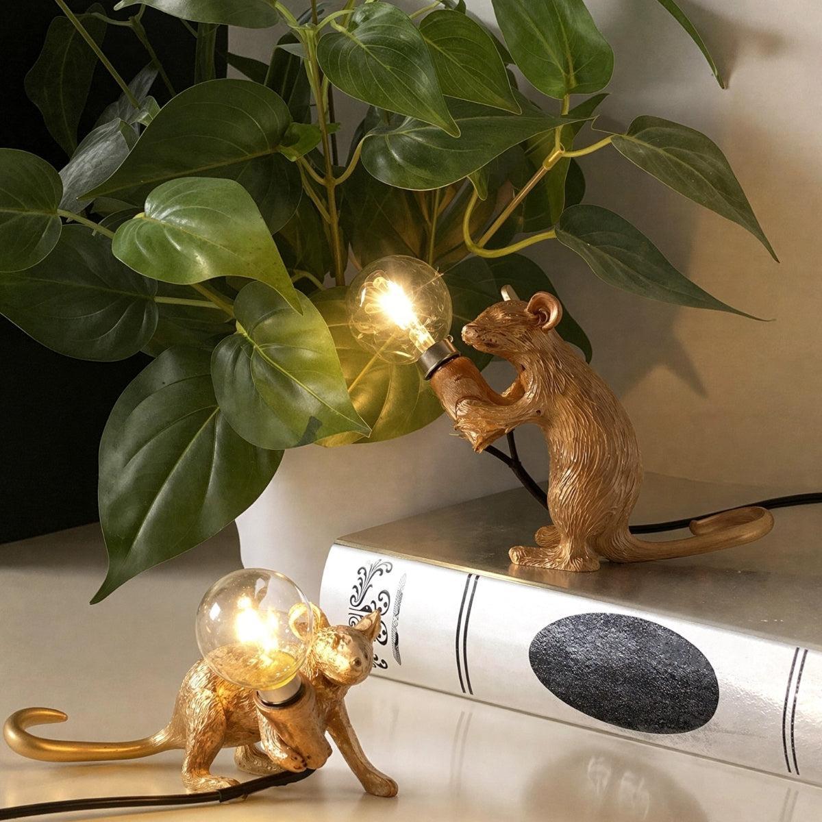 Quirky Mouse Figurine Table Lamp