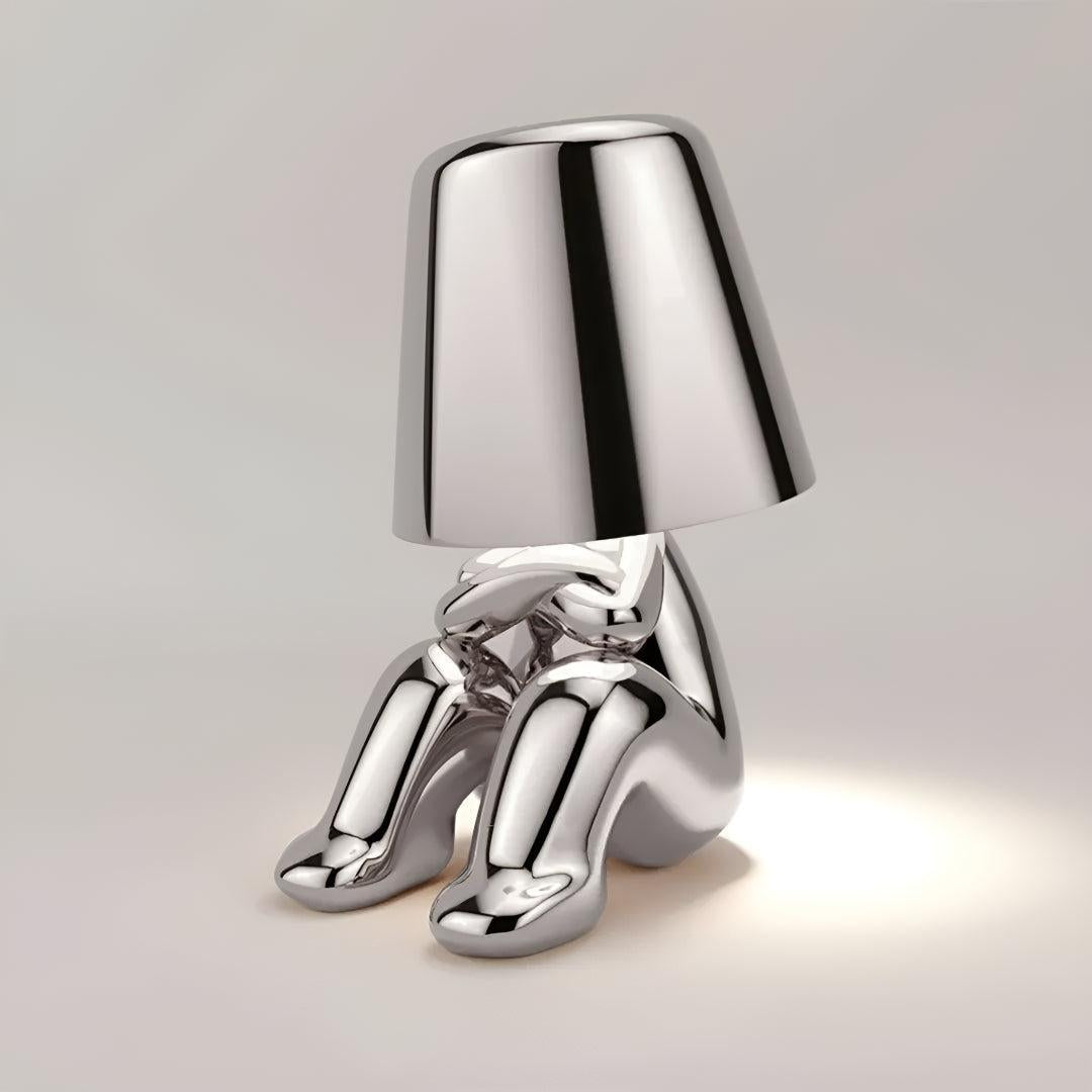 Rechargeable Person LED Table Lamp with Touch Control