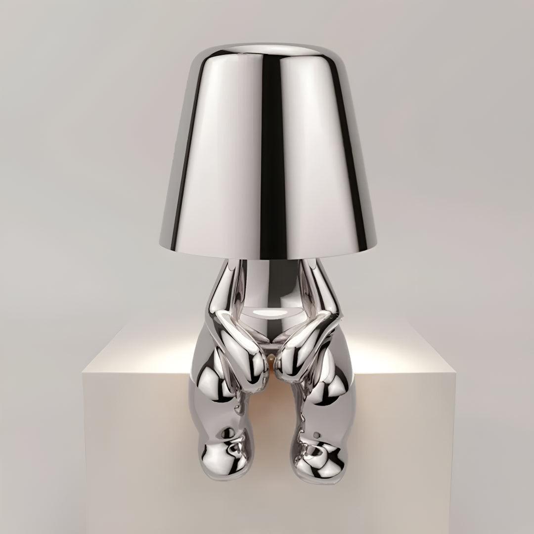 Rechargeable Person LED Table Lamp with Touch Control