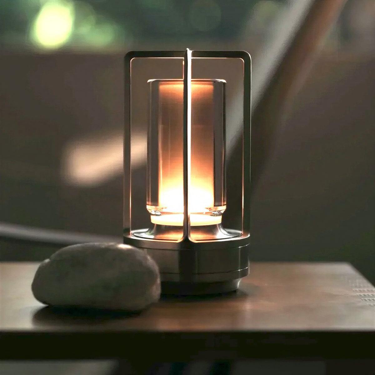 Rechargeable Table Lamp With Cordless Battery Design For Ambient Light