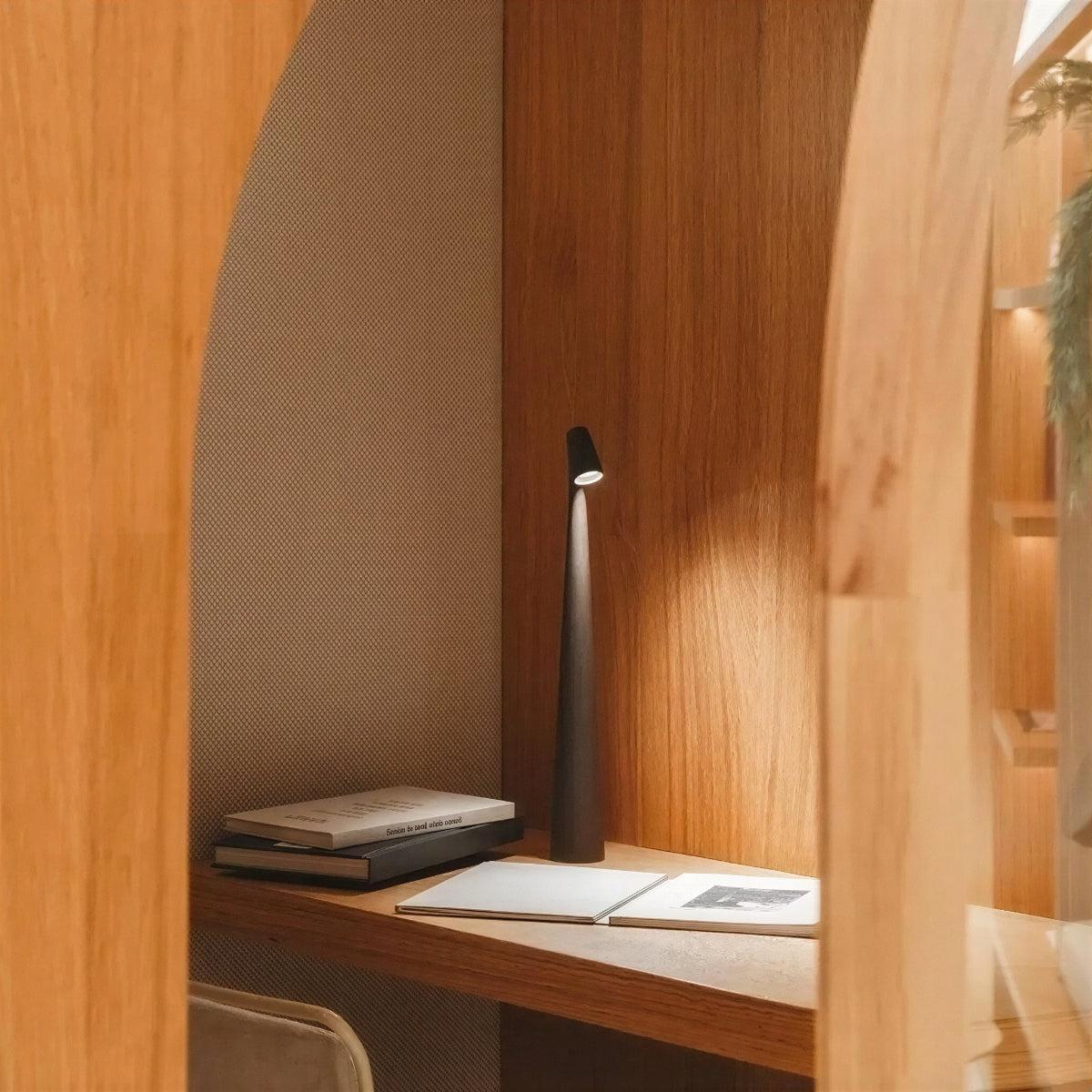 Rechargeable Table Lamp With Modern Cordless Battery Powered Soft Ambient Glow