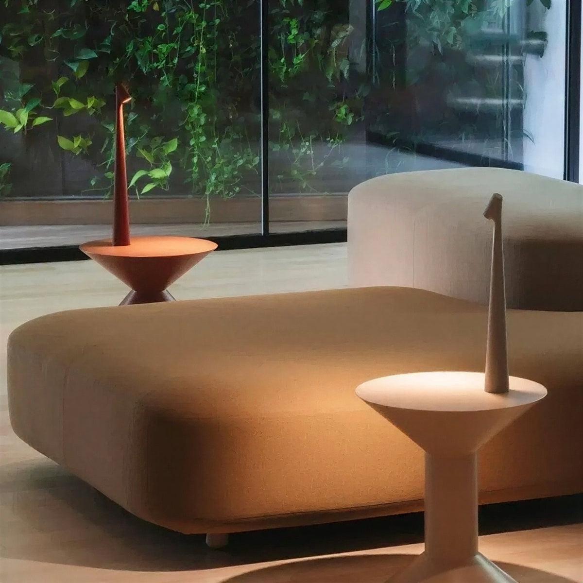 Rechargeable Table Lamp With Modern Cordless Battery Powered Soft Ambient Glow