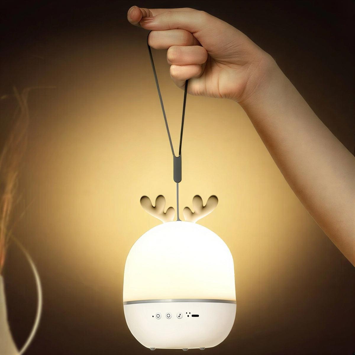 Reindeer Galaxy Star Projector Night Light With Rotating Music Effects