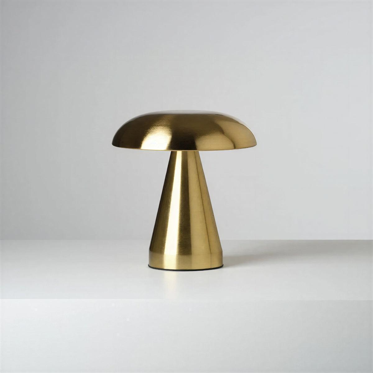 Retro Mushroom Styled Rechargeable Table Lamp With Battery Operated Light