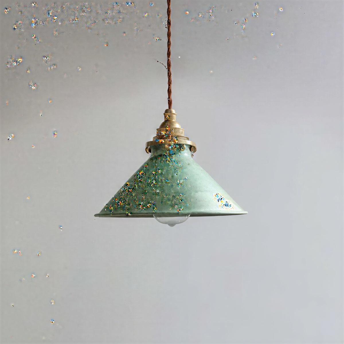 Rustic Cone Hanging Pendant Light For Kitchen Island