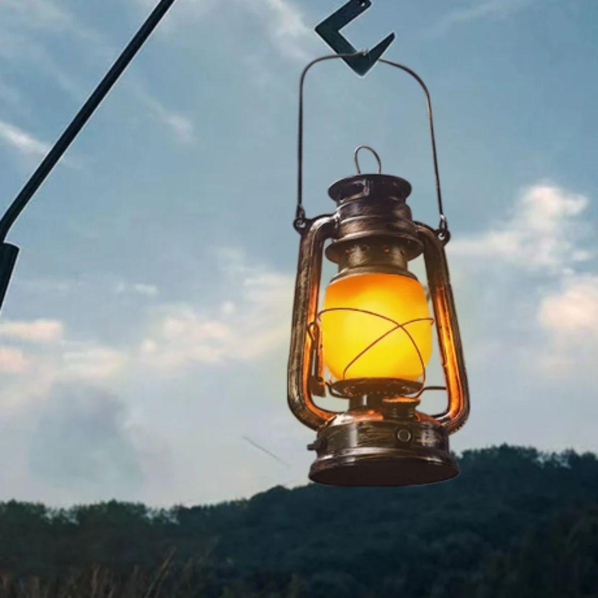 Rustic Wild West Vintage Lantern Table Lamp