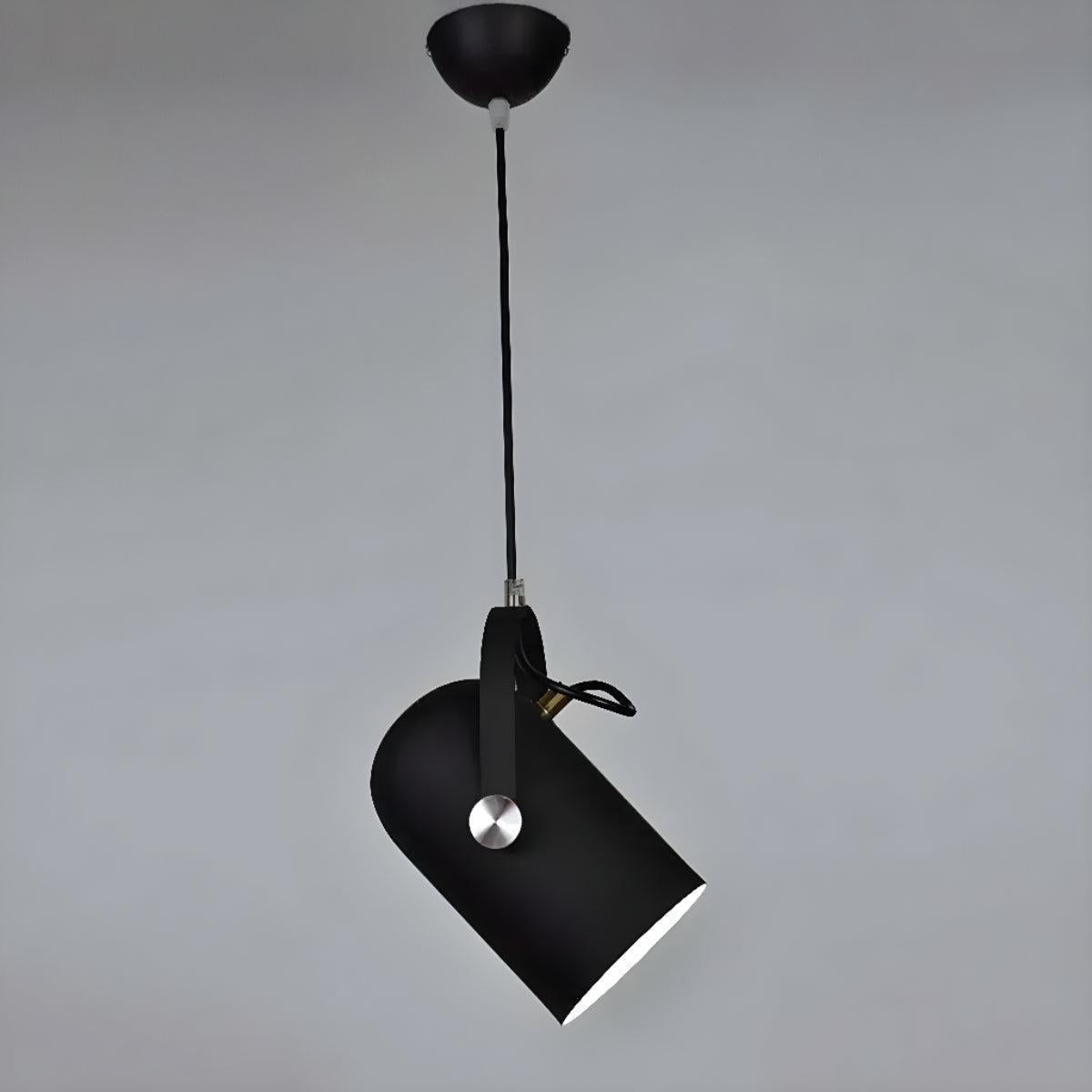 Scandinavian Ceiling Pendant Light Fixture With Adjustable Swivel Shade