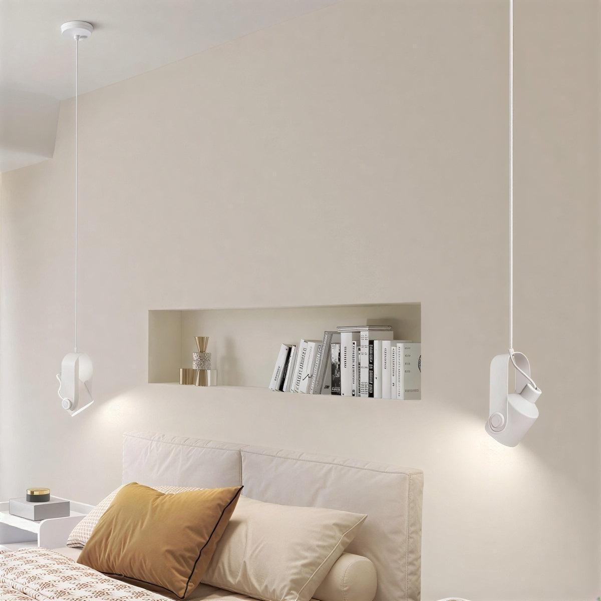 Scandinavian Pendant Ceiling Light With Adjustable Swivel Spotlight