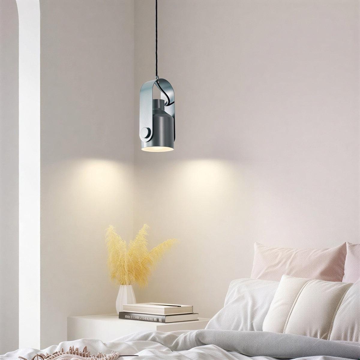 Scandinavian Pendant Ceiling Light With Adjustable Swivel Spotlight