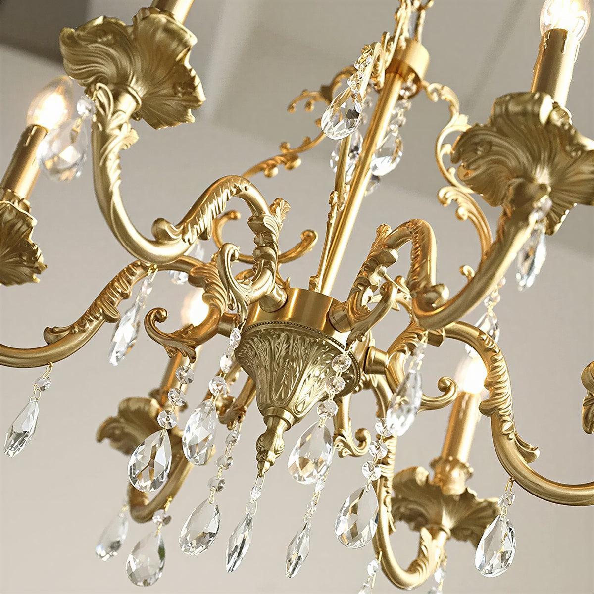 Traditional Antique Crystal Chandelier Light