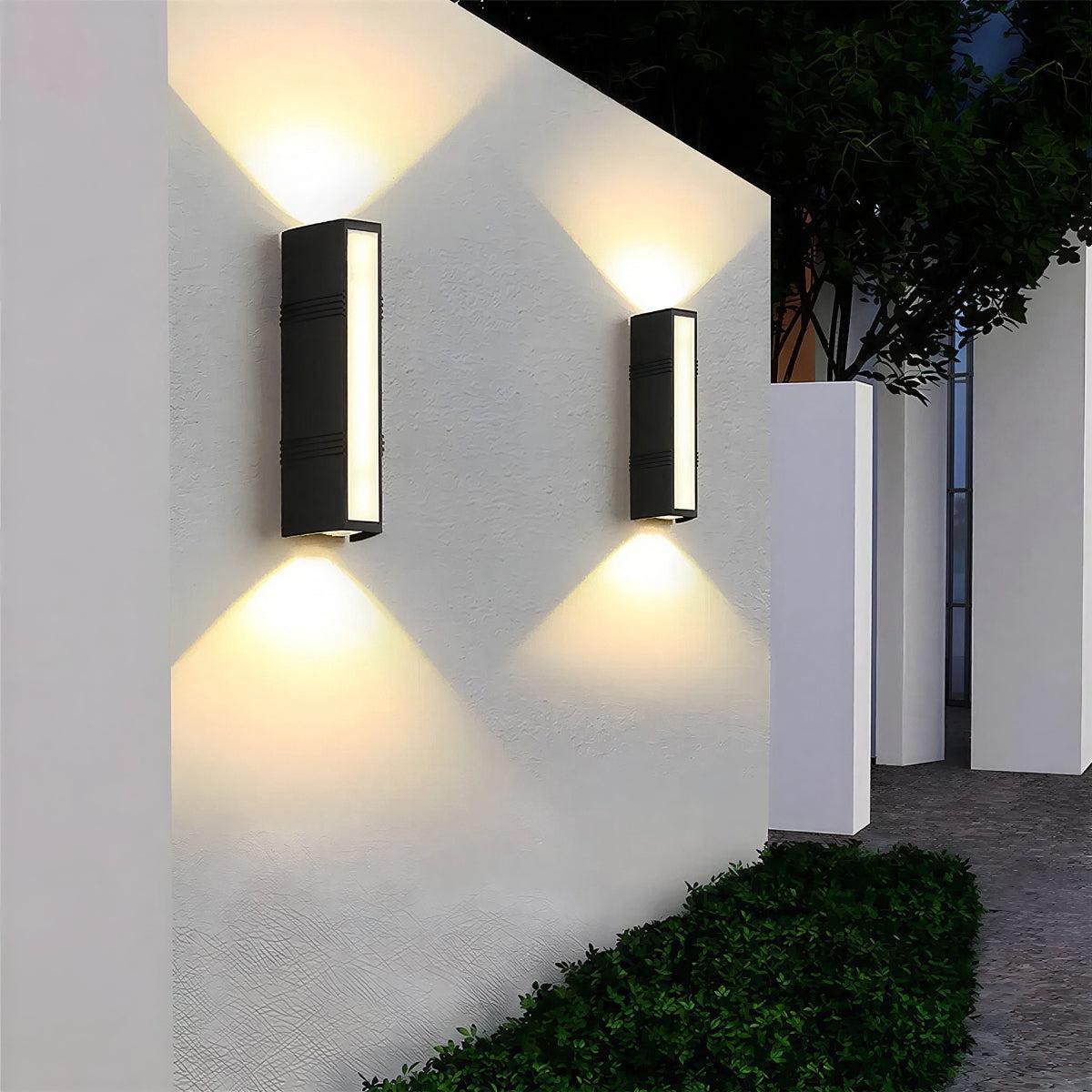 Ultra Bright Up-Down Exterior Wall Light For Outdoor Use