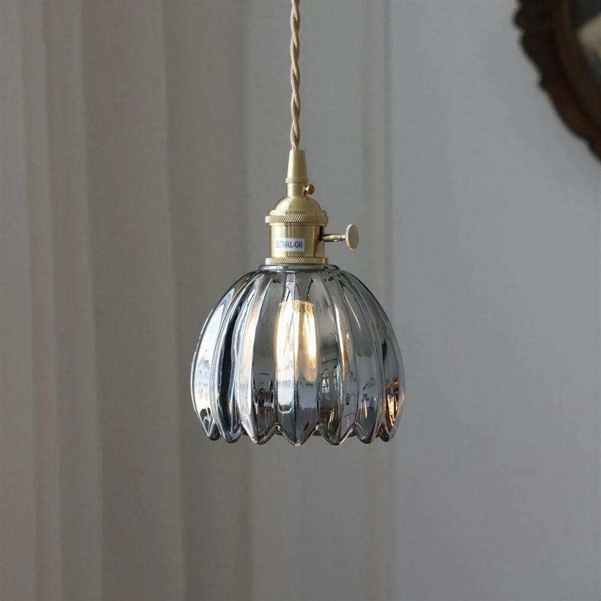 Vintage Flower Styled Pendant Light With Floral Shape Fitting