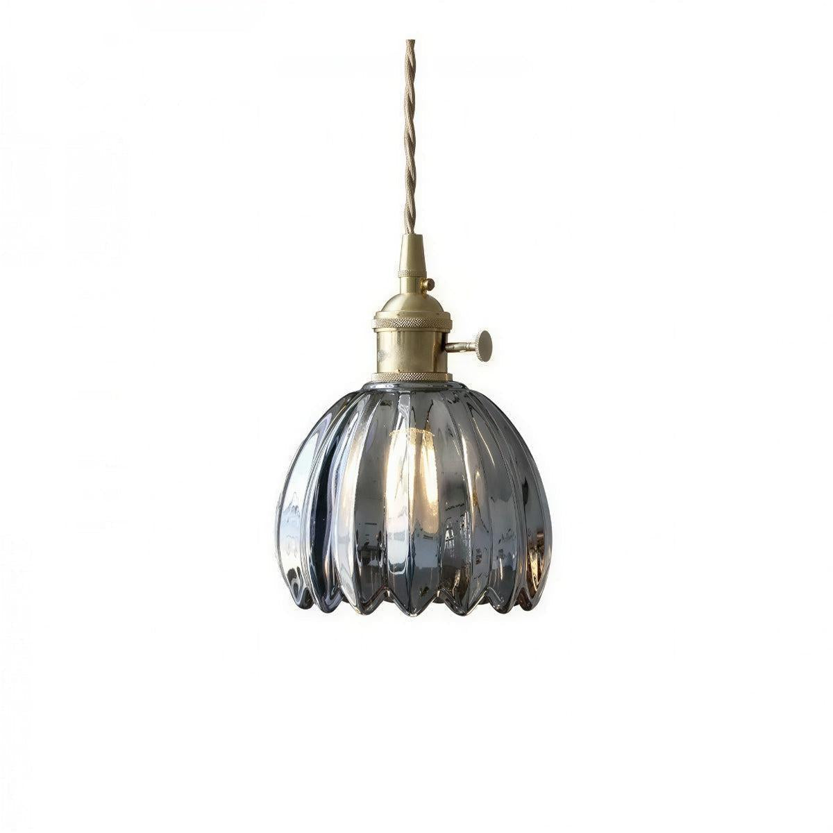 Vintage Flower Styled Pendant Light With Floral Shape Fitting