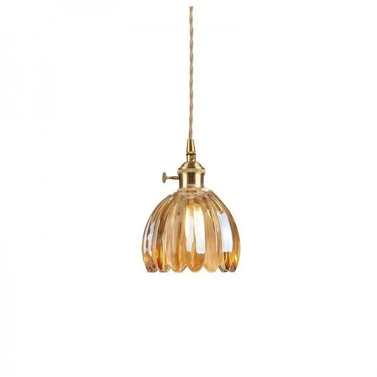 Vintage Flower Styled Pendant Light With Floral Shape Fitting