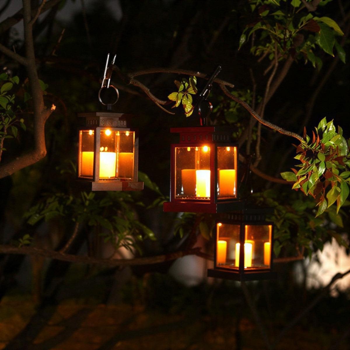 Vintage Styled Solar Power Garden Lantern Light