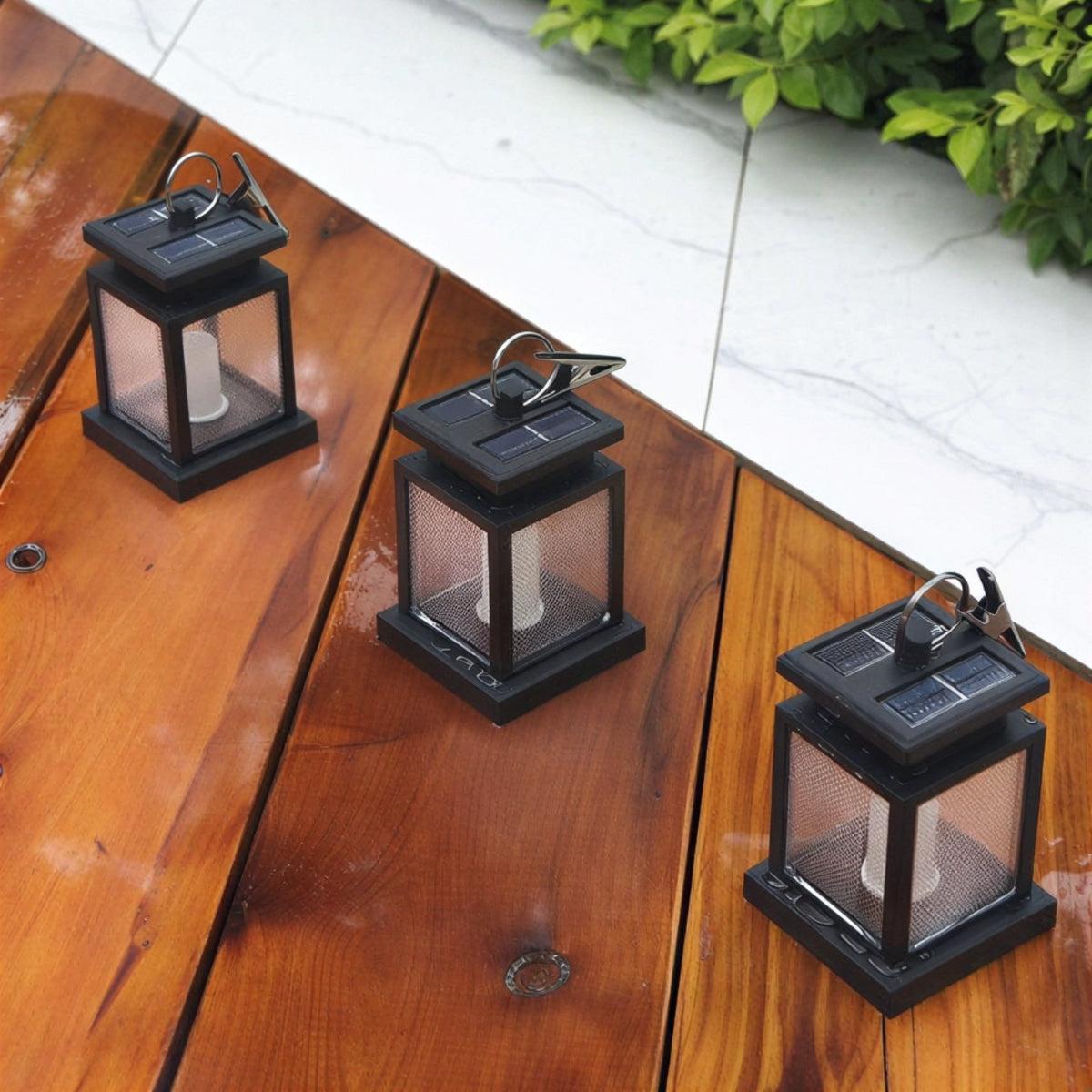 Vintage Styled Solar Power Garden Lantern Light