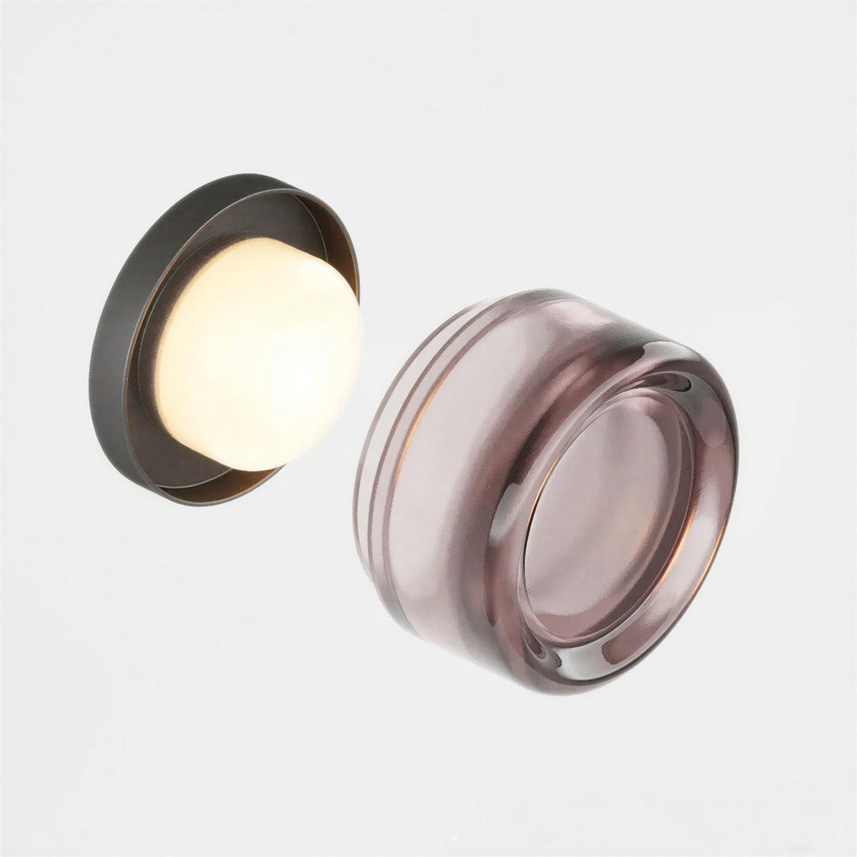 Wall Light Sconce With Modern Sculptural Dimple Design And Ambient Glow