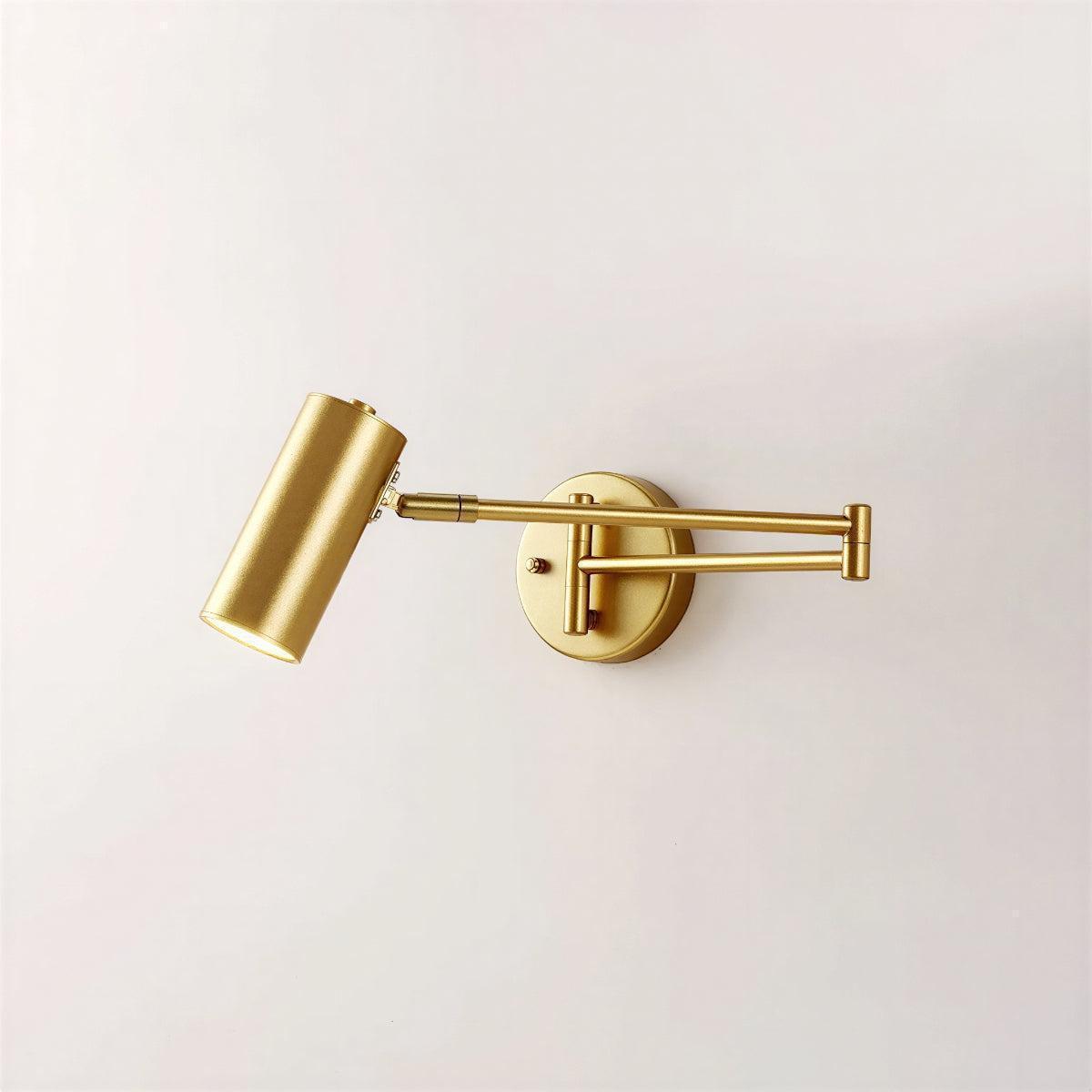 Wall Light With Adjustable Swing Arm Reading Lamp
