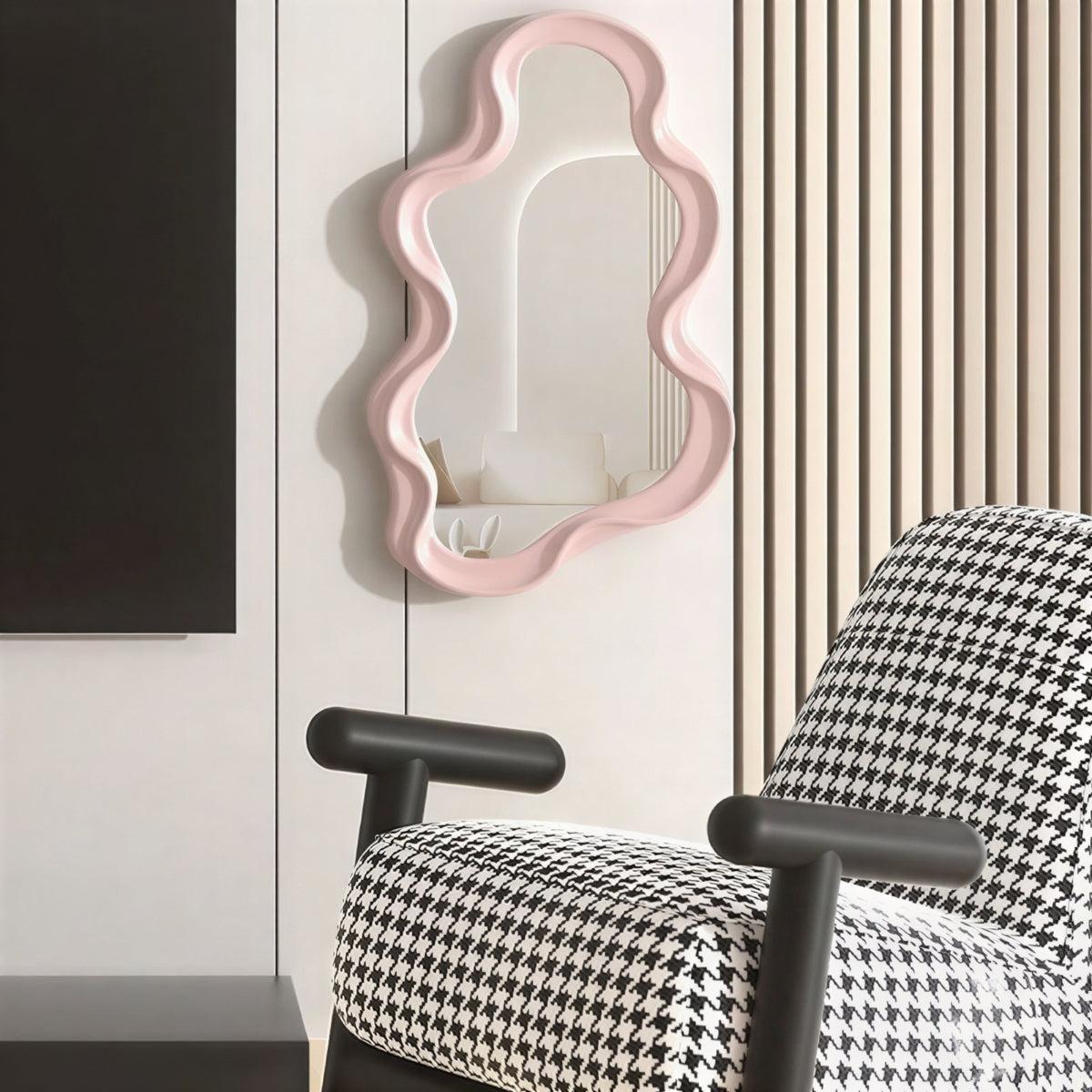 Wall Mirror With Cloud Shape For Decoration
