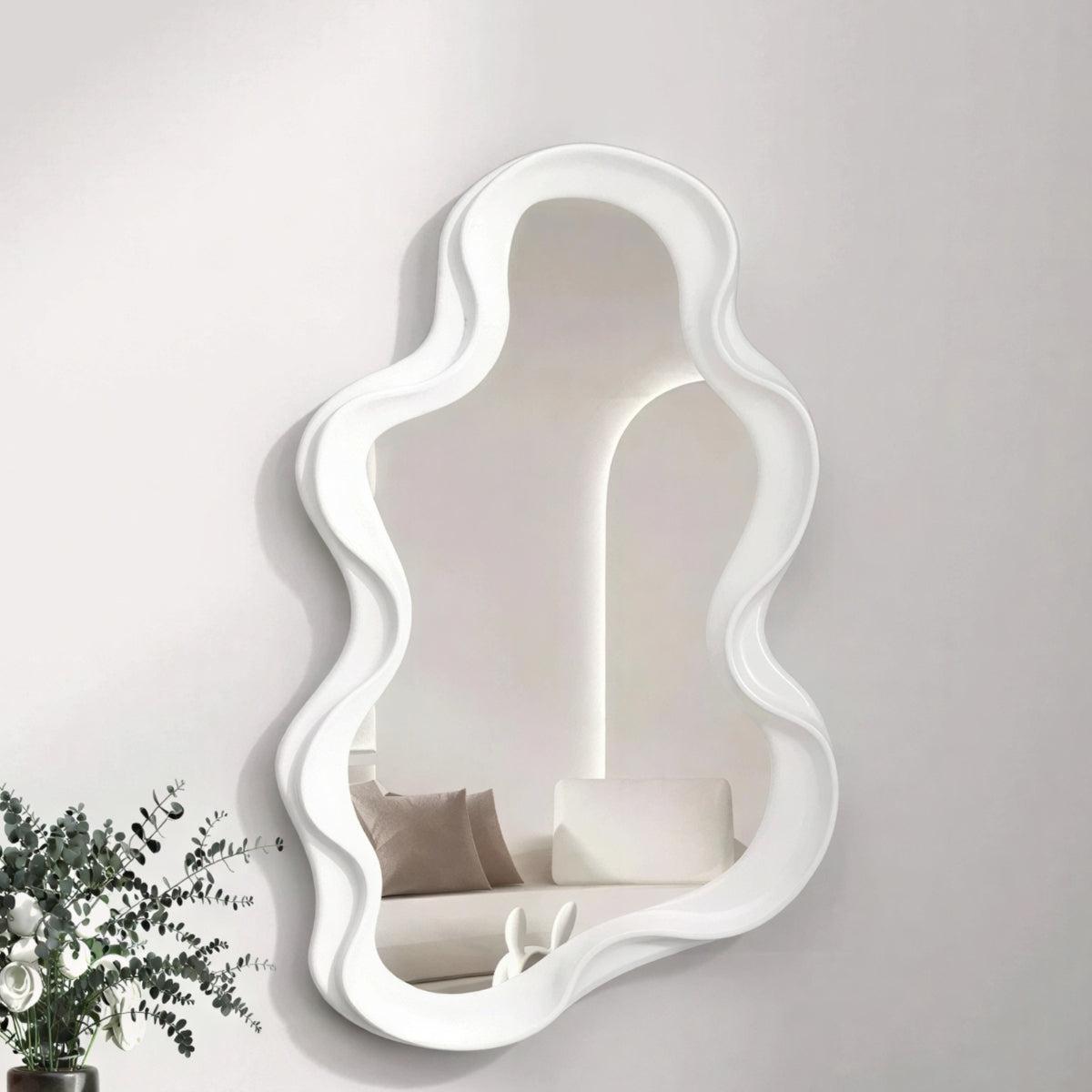 Wall Mirror With Cloud Shape For Decoration
