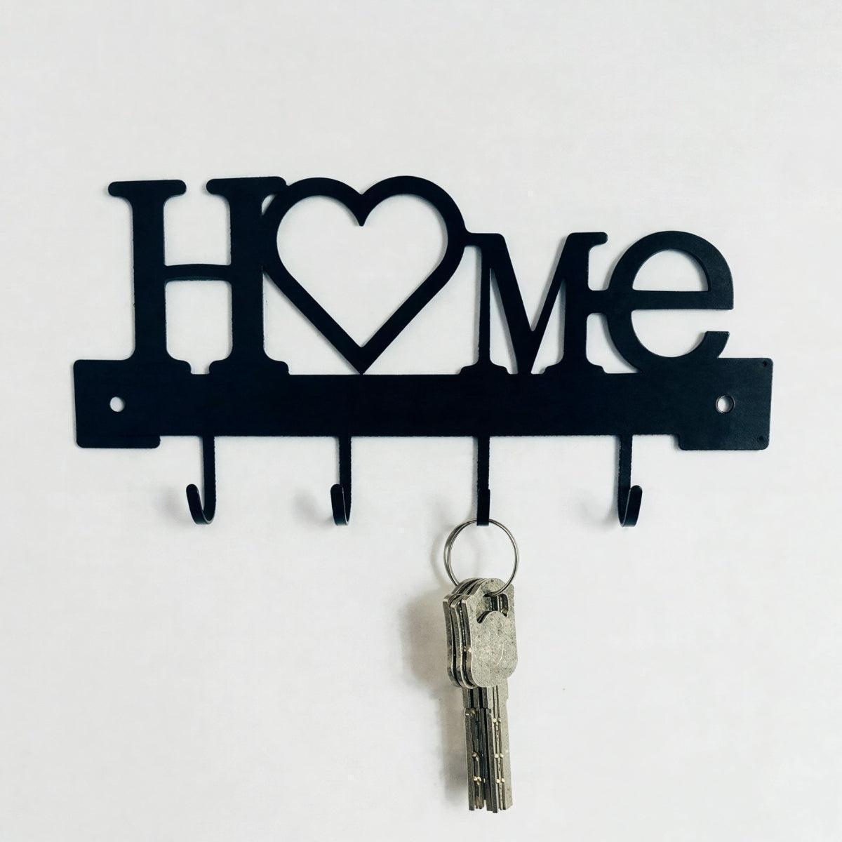 Wall Mounted Key Rack and Key Hanger With Home Heart Design