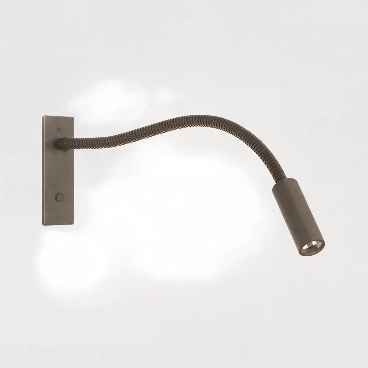 Wall Mounted Reading Light With Integrated USB Charging Port And Flexible Gooseneck