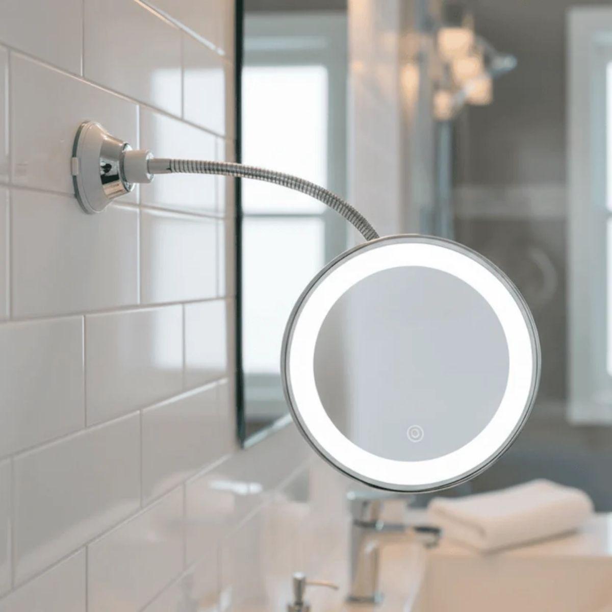 Wall Mounted Vanity Mirror With Lights And 10x Magnification For Makeup