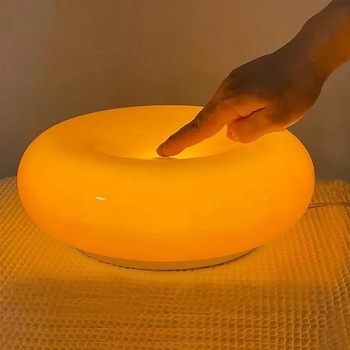 Wall and Table Lamp Light With Bauhaus Styled Dimmable Atmospheric Donut