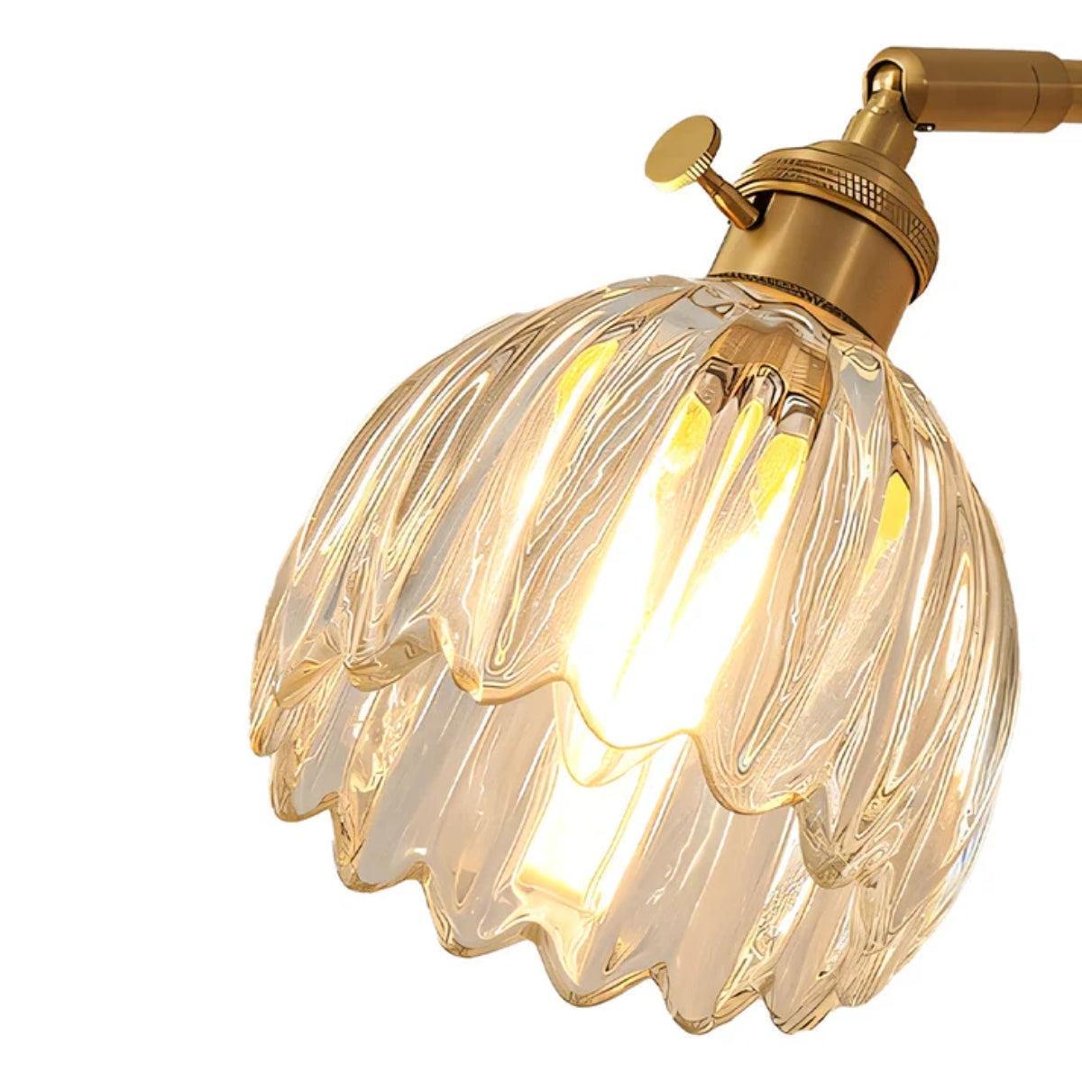 Adjustable Decorative Retro Tulip Flower Wall Light Fixture With Blossoming Design