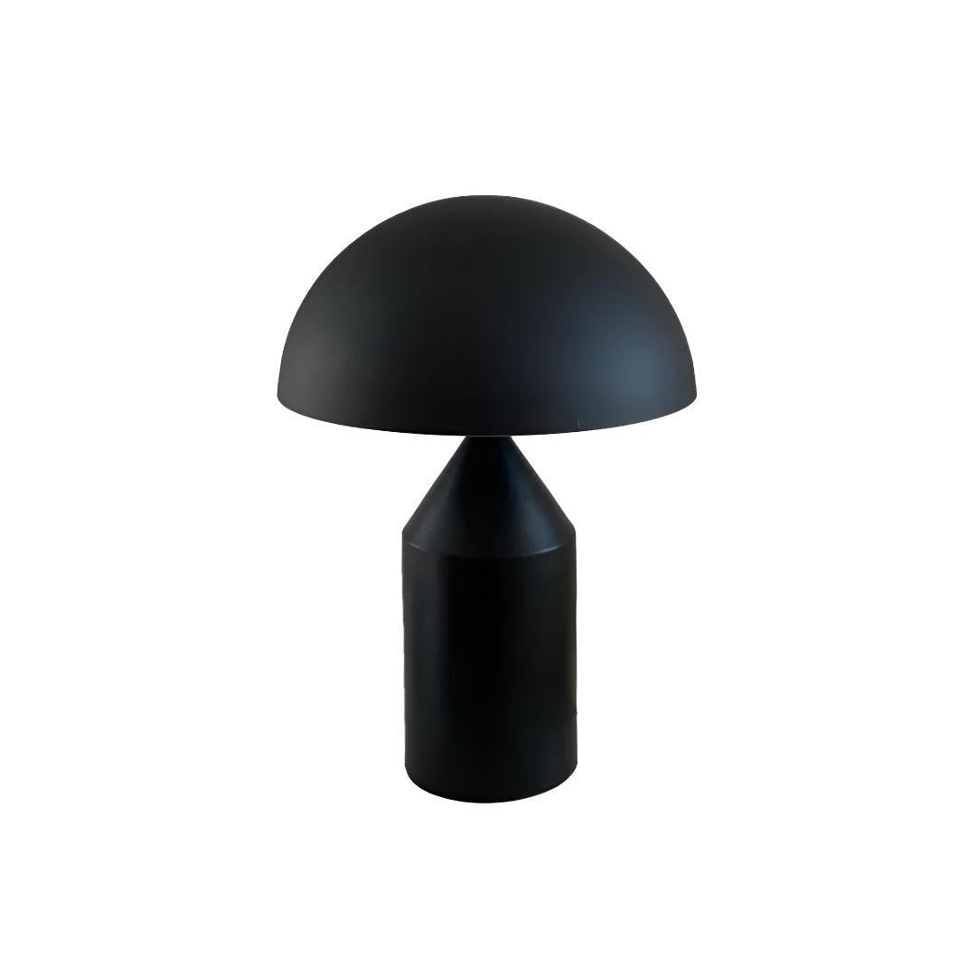 Atollo Bedside Metal Table Lamp With Modern Dome Shade