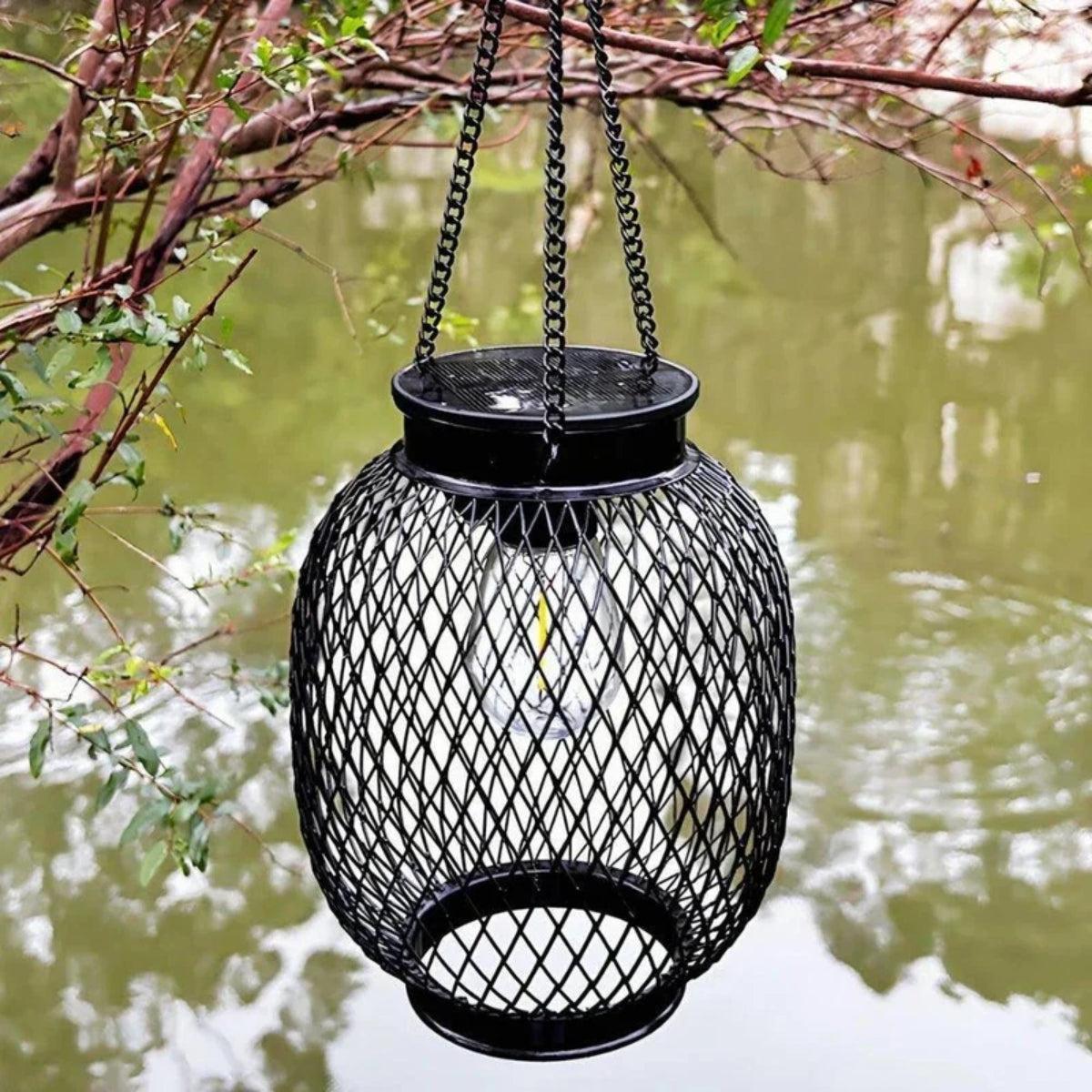 Automatic Sensor Decorative Solar Powered Hanging Garden Lantern Light